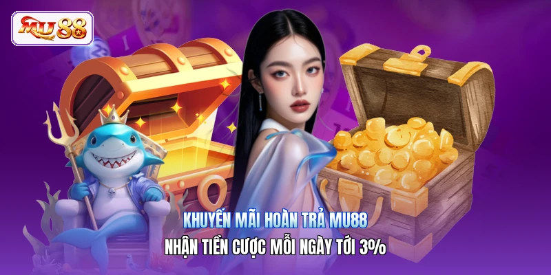 Khuyến Mãi Hoàn Trả MU88 | Nhận Tiền Cược Mỗi Ngày Tới 3%